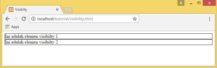 Html видимость