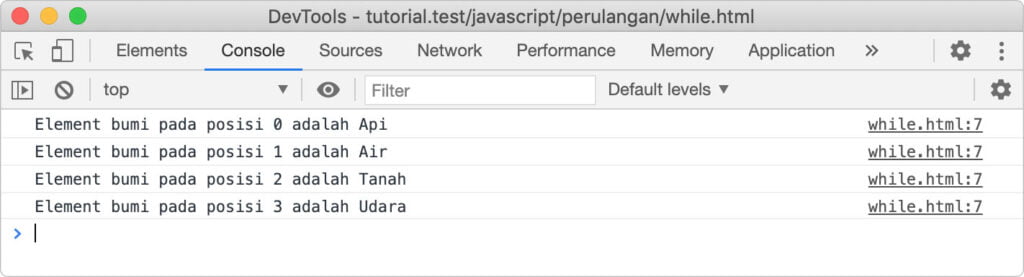 Belajar Loop Atau Perulangan Pada Javascript Bahasaweb Com