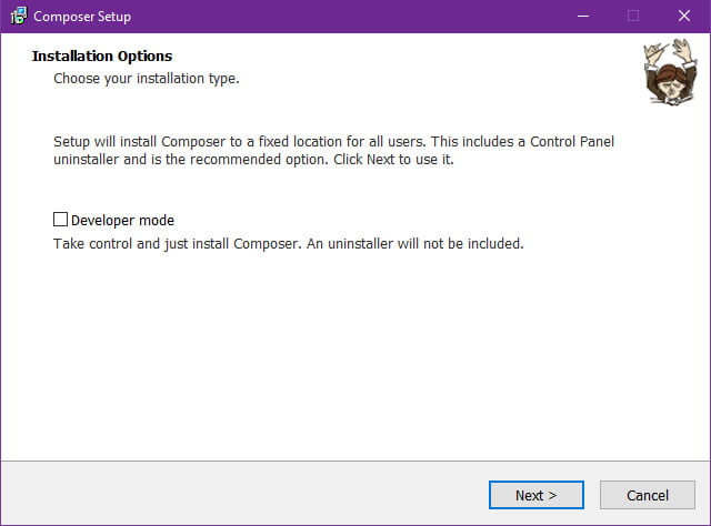 Step 2 cara install composer