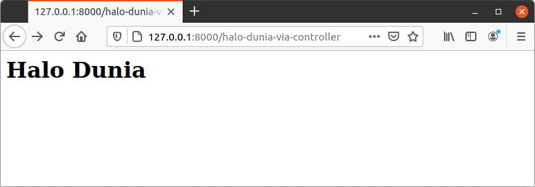Belajar laravel controller