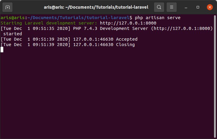 cara install laravel