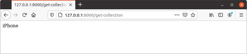 Get collection data