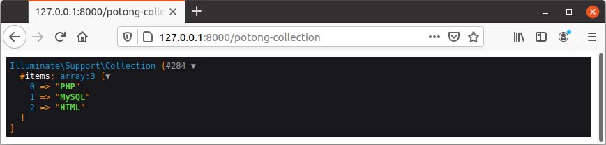 Potong Data Array