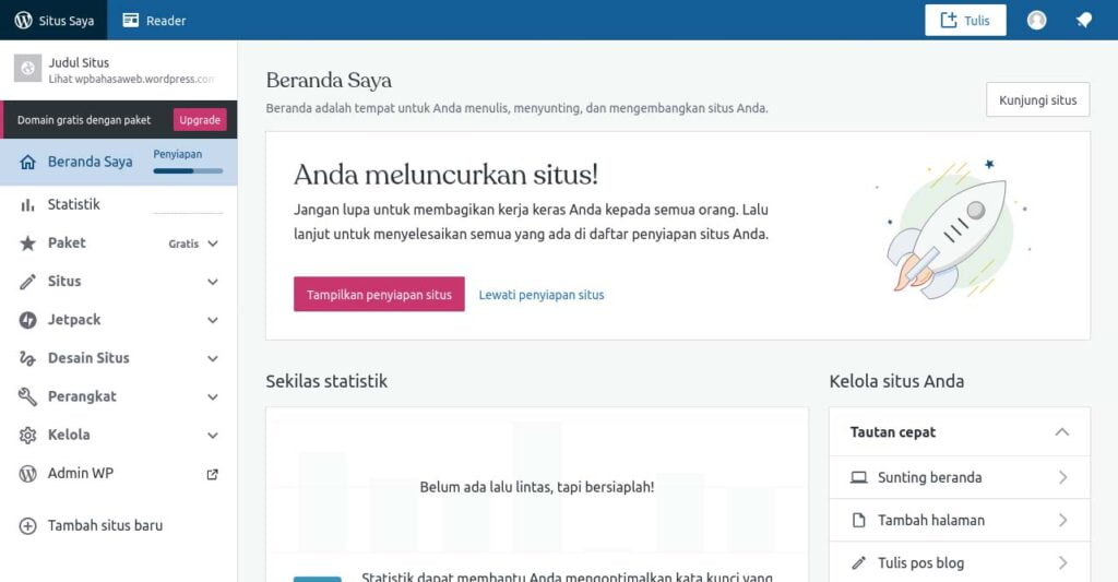 step 9 situs wordpress.com meluncur