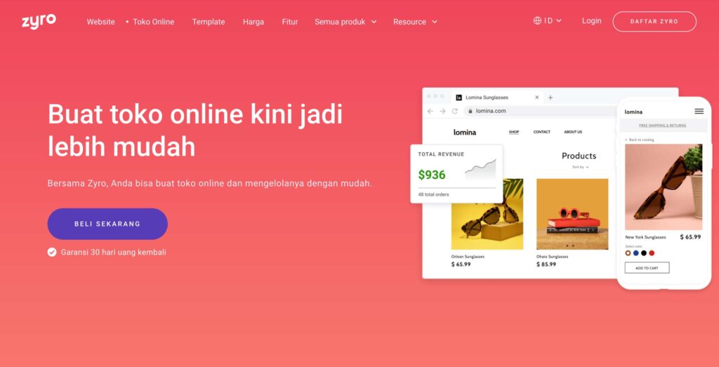 Zyro Buat Website Toko Online