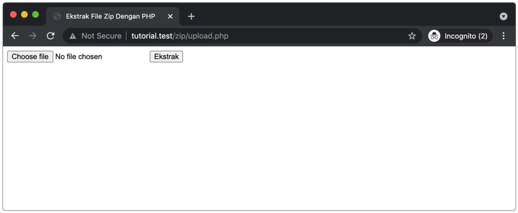 Extract File Zip Dengan PHP