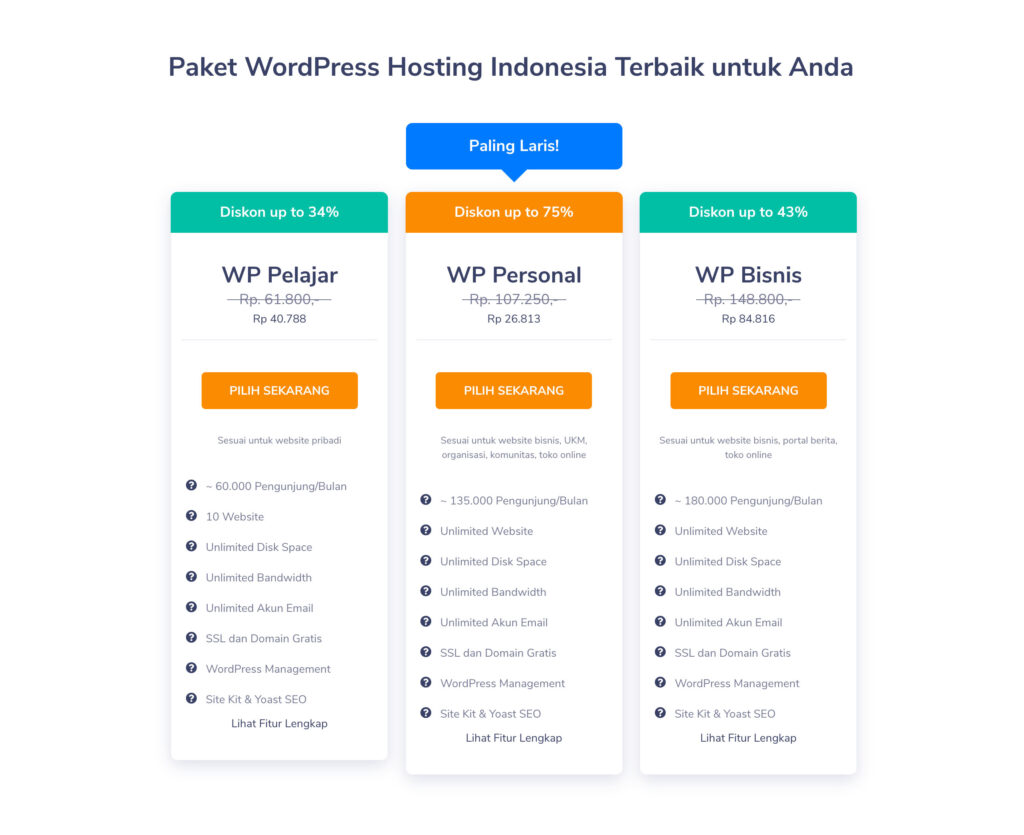 Hosting murah untuk wordpress
