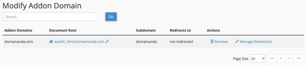 daftar addon domains