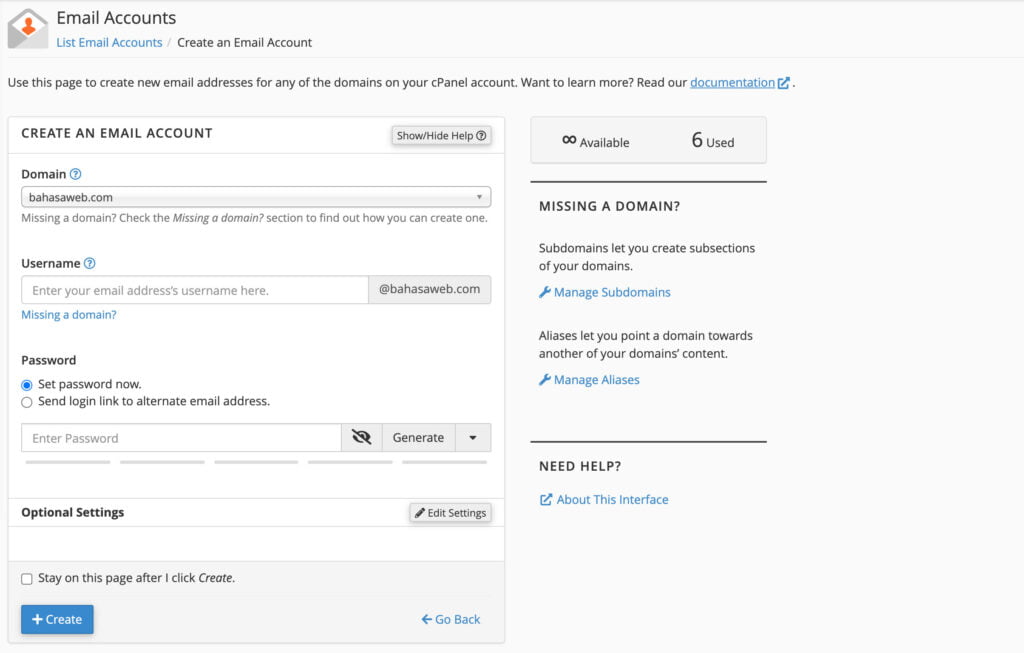 Email Dengan Domain Sendiri
