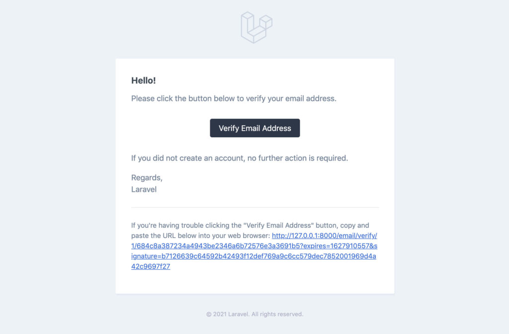 verifikasi email pendaftaran laravel