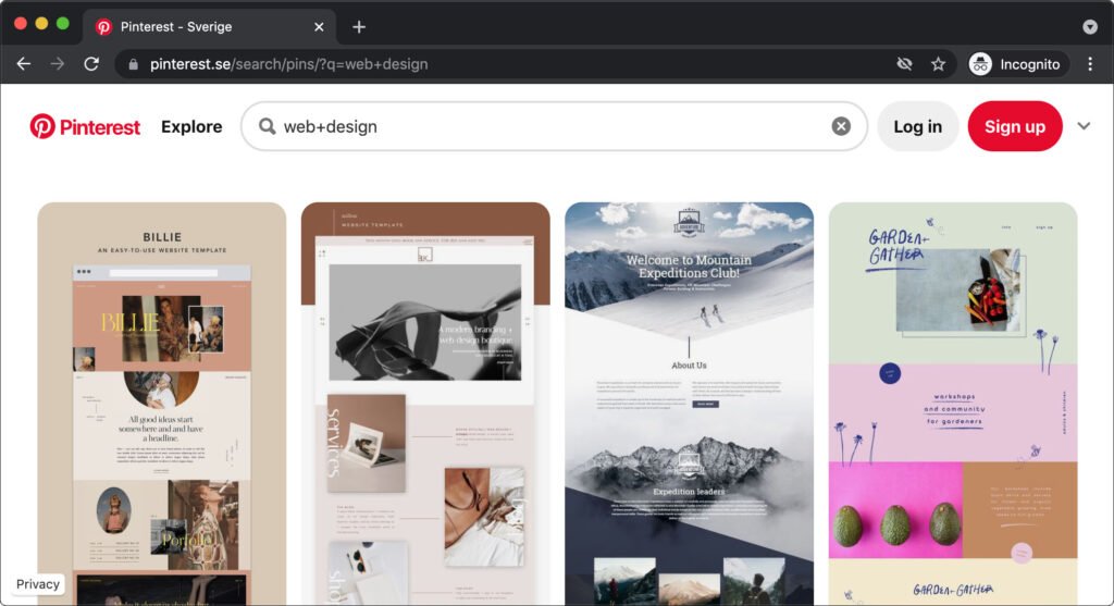 Situs inspirasi pinterest